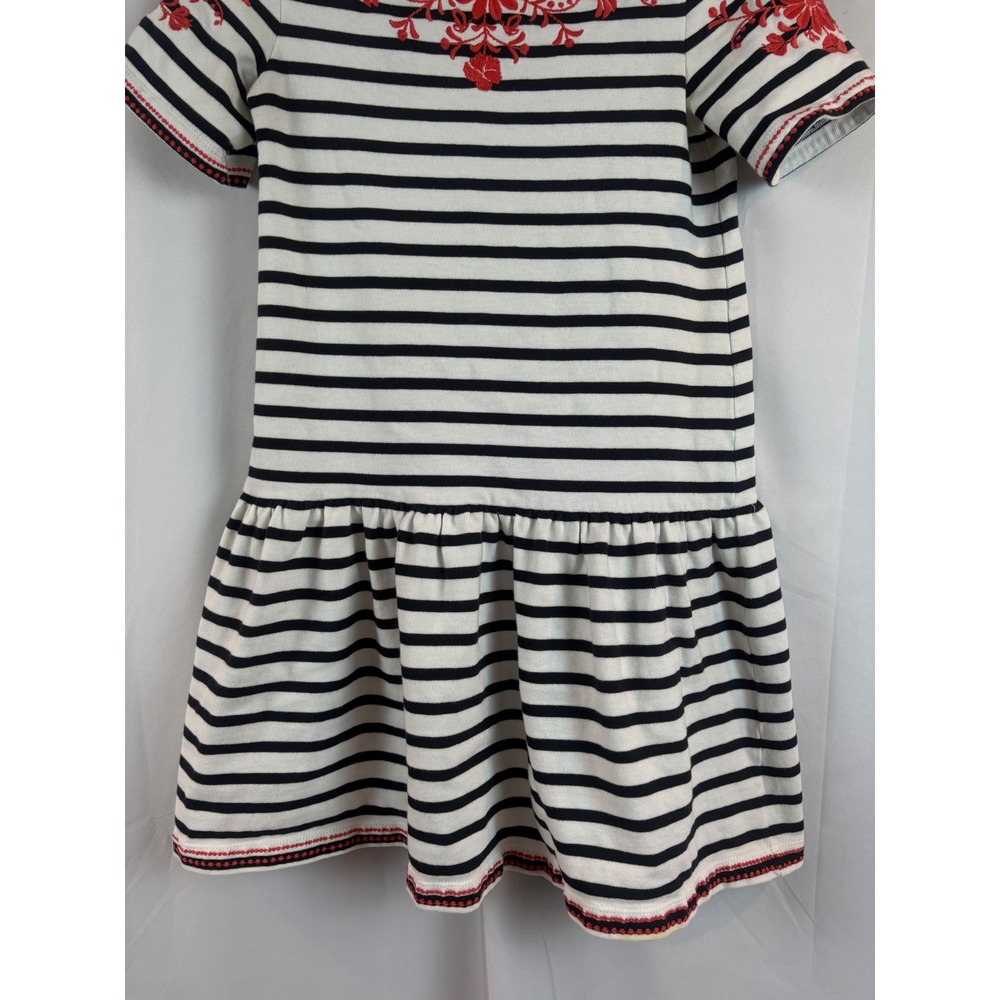 Kate Spade Broome Street Nautical Striped Embroidered Drop Waist‎ Dress XS - Picture 6 of 13